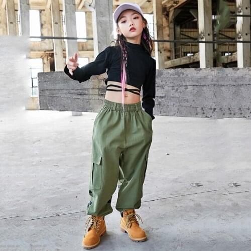 ChildrenS Jazz Dance Costumes Hip-Hop Clothing For Girls Jazz Performance Street Dance Costumes Ballroom Stage Outfit DQS3167