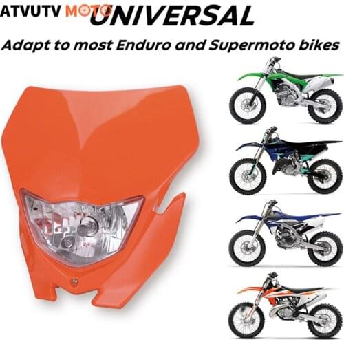 Motorcycle Headlamp Headlight For KLX KTM Yamaha Honda WR 450 250 YZ TTR Enduro Supermoto Dirt Bike Motocross H4