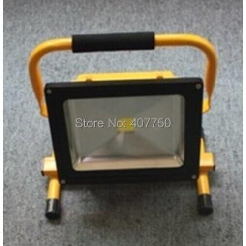 Best seller rechargeable portable led flood light battery powered led spotlight 30w used for outdoor rescue , hiking lighting