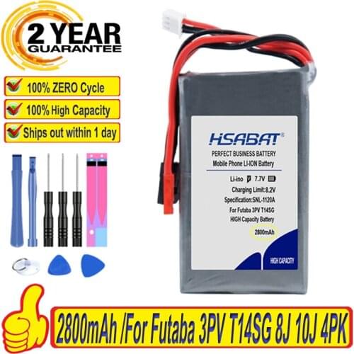 HSABAT 100% New Top Brand 2S1P 7.7V 20C LiFePo4 Transmitter Battery for Futaba 3PV T14SG 8J 10J 4PK 4PX 4PV 4PM 7PX 4PLS 16SZ