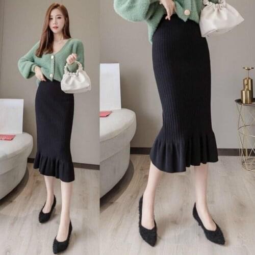 Joweici Knitted Pencil Skirts