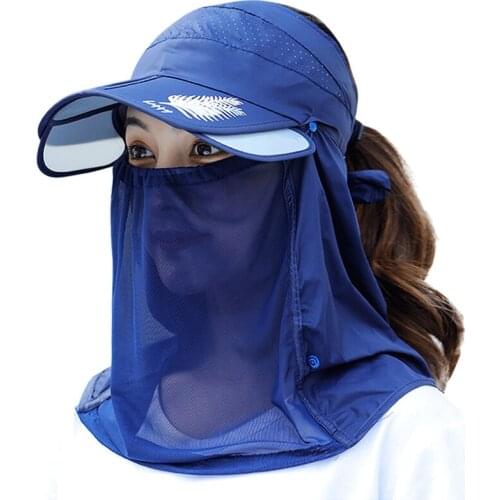Fashion sun hat female summer outdoor cycling sun-proof breathable veil folding UV-proof sun hat