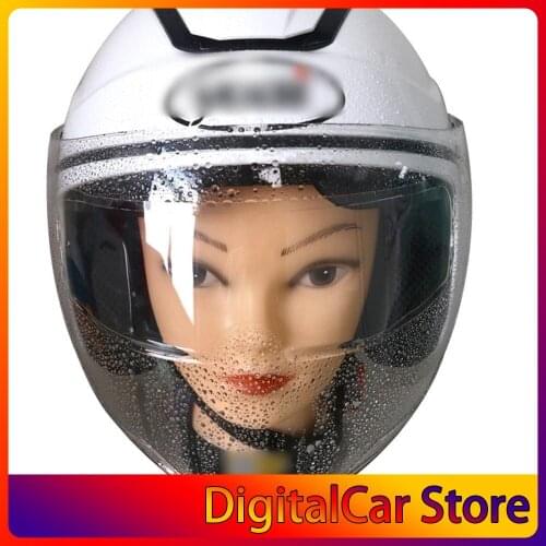 Motorcycle Transparent Visor Film UV Resistance Rainproof Anti-Fog Helmet Lens Film For Motorbike Helmet Shield