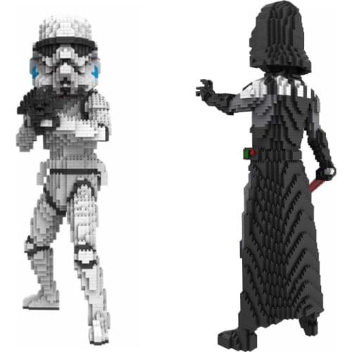 New Disney Star Wars, Darth Vader, Diamond Block Movie, Yoda, Stormtroopers, Action Figures, Toys, Children
