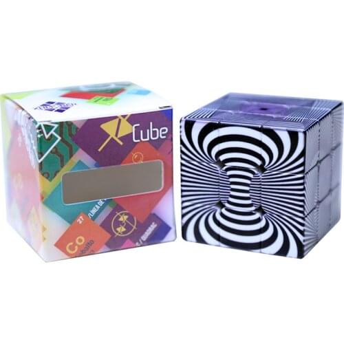 Custom Cube UV Printing Illusion Verison 3x3x3 Magic Cube 5.7cm 3*3*3 Stickerless Cubo Magico Educational Toys for Children Boys