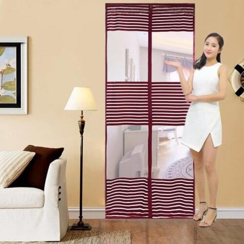 Durable Anti Mosquito Net Magnetic Tulle Door Curtain Automatic Closing Door Screen Summer Mesh Net