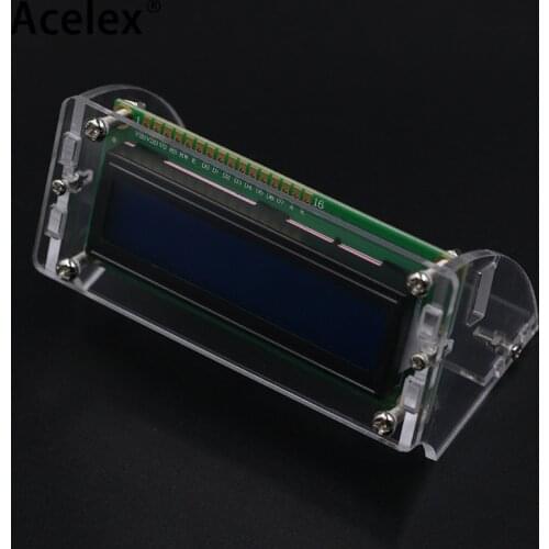 Transparent Acrylic Shell for LCD1602 LCD Screen with Screw/Nut LCD1602 Shell Case holder (no with 1602 LCD)