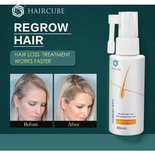 HAIRCUBE Hair Growth Essence Spray Loss Treatement Growth Hair Anti Hair Loss Prevention Alopecia Damaged Liquid Hair Repair