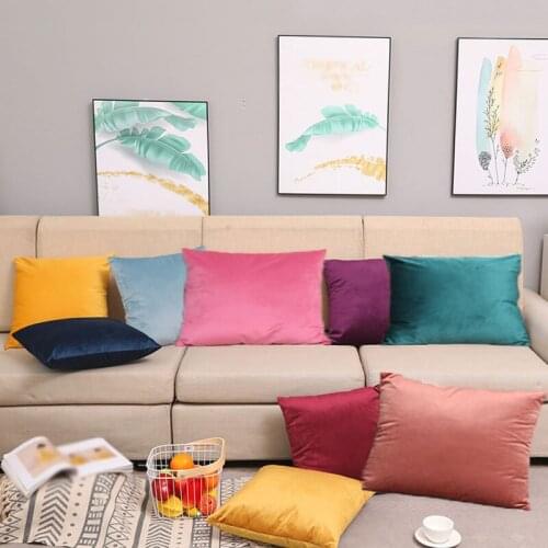 Super Soft Cushion Cover Velvet Pillow Cover For Sofa Living Room Decorative Pillows Nordic Home Decor Pillowslip 30*50cm