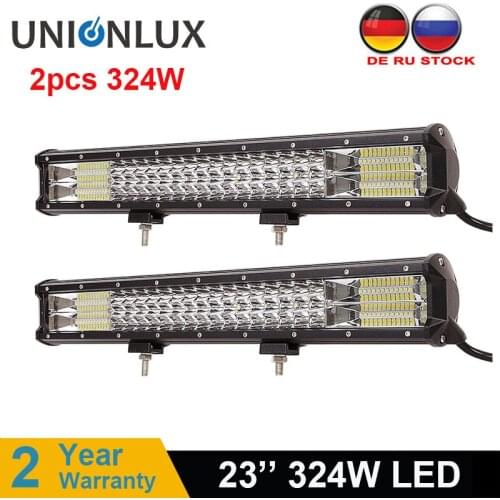 7D 23'' 324W Triple Row LED Light Bar Combo For Off road Trucks Boat SUV ATV 4WD 4X4 CAR LED Driving Lamp 12v 24v Auto