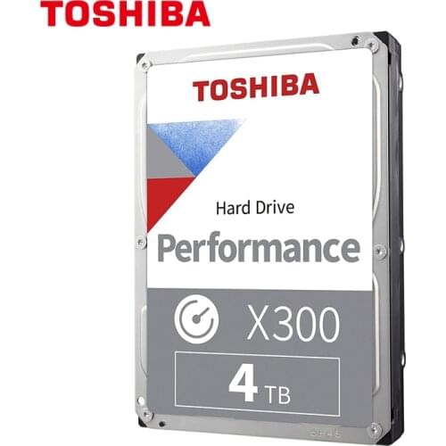 Toshiba X300 4TB 5TB 6TB Performance & Gaming 3.5-Inch Internal Hard Drive - CMR SATA 6.0 GB/s 7200 RPM 128 MB Cache