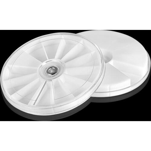 1pcs 8mm Plastic 12 grids Rotatable Round DIY Jewelry Making Accessories Supplies Beads Needles Storage Boxes Display Containers