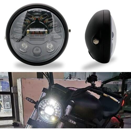 7 inch Led Headlight Hi/Low Beam Turn Signal for Motorcycle Lamp housing bracket Light Shell
