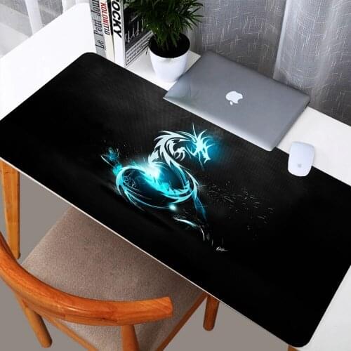 Black Mouse Pad Xxl Computer Gaming Accessories Fast Table Pad Notebook Pc Dragons MousePad Non-slip Rubber Anime Carpet