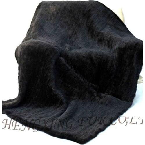 CX-D-21 200X150 Custom Made Mink Fur Knitted Blanket ~DROP SHIPPING