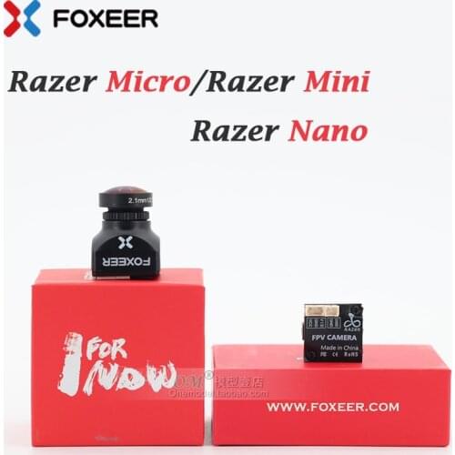 Foxeer Razer Mini 2.1mm / Razer Micro 1.8mm / Razer Nano /1200TVL PAL NTSC 4'3 16'9 FPV Camera with Natural Image For RC FPV