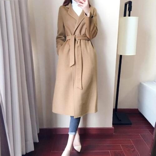 KMETRAM Spring Jacket Women Woolen Coat Female Long Trench Coats and Jackets Women Clothes 2020 Windbreaker Abrigo Mujer MY2782