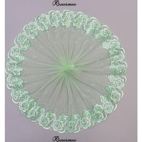 15Yard High-end Transparent Mesh Embroidery Lace Full width 27cm wide home fabric Jewelry DIY