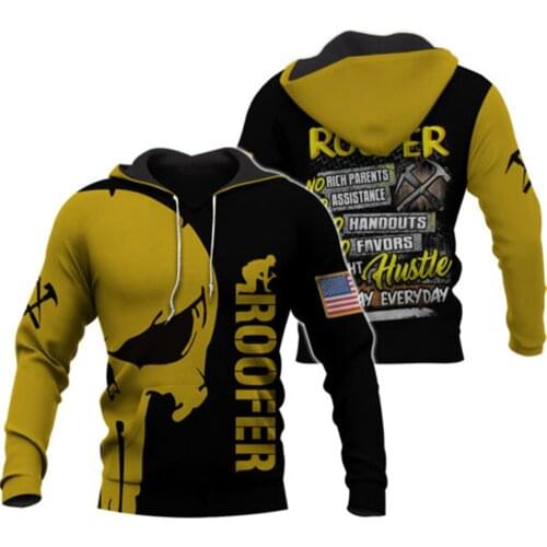 Love Roofer Funny NewFashion Long Sleeves 3DPrint Zipper/Hoodies/Sweatshirts/Jacket/Men/women B-0889