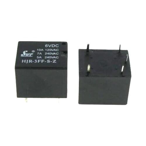NEW 6V relay HJR-3FF-S-Z 6VDC HJR-3FF-S-Z-6VDC HJR-3FF-S-Z-06VDC HJR3FFSZ HJR-3FF-S-Z 06VDC 6VDC DC6V 6V DIP5