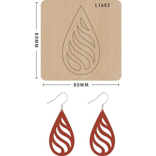 New Wooden Die Mould Earring Cutting Dies For Scrapbooking Suitable For Common Die-cutting Machines In The Market