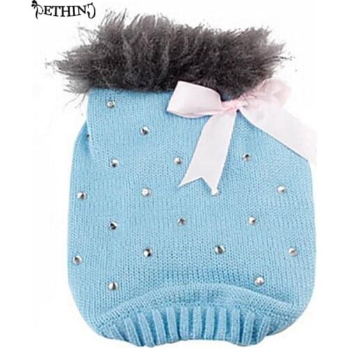 Lovely pet sweater bow pattern small dog sweater cute design for puppy kitten small dogs sweater custom dog sweater