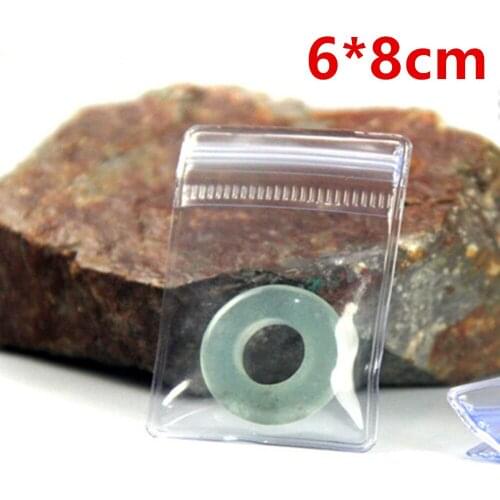 6*8cm Clear Self Sealing Zip Lock Anti-oxidation Plastic Packing Bag PVC Jewelry Craft Anti-tarnish Storage Pouch