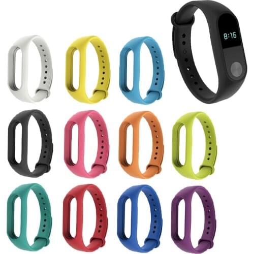 For Mi Band 2 Strap Replacement Smart bracelet for Mi Band 2 Silicone Wristband Colorful Waterproof Watch Band Wriststrap