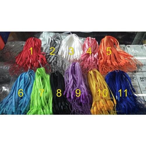 1000pcs/lot Wrist Hand Cell Phone Mobile Chain Straps Card Keychain Charm Cords DIY Hang Rope Lariat Lanyard