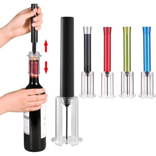 Wine Bottle Opener Air Pump Safe Portable Stainless Steel Pin Air Pressure Corkscrew Kitchen Tools Bar Gadgets