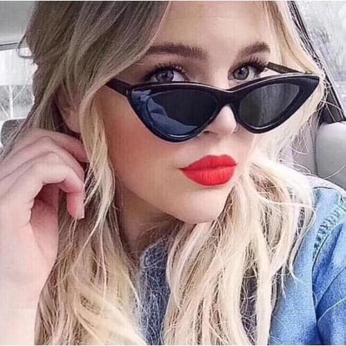 2021 Hot Fashion High Quality Cute Sexy Ladies Cat Eye Sunglasses Women Vintage Brand Small Sun Glasses Female Oculos de sol