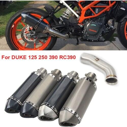 Motorcycle Exhaust System Silencer Muffler Mid Link Pipe for KTM 125 250 390 DUKE 125 250 390 RC390 2017-2020