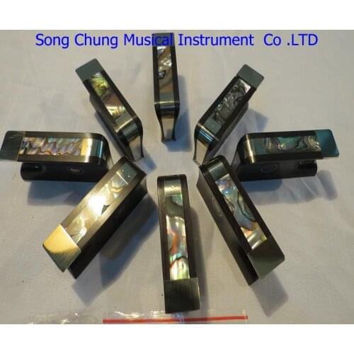 High quality 8 pcs ebony Violin bow frogs with copper mounted