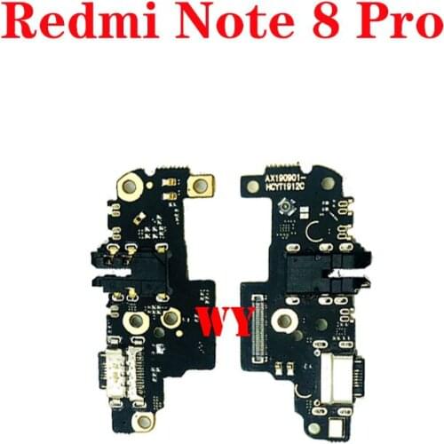 For Xiaomi Redmi Note 8 Pro USB Port Charger Dock Plug Connector Charging Board FLex Cable Mic Microphone Board