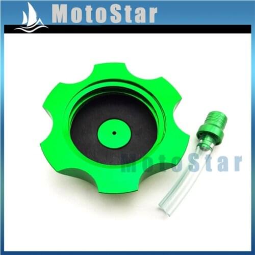 Green Petrol Gas Fuel Tank Cap Cover For Chinese Pit Dirt Bike Motorcycle XR CRF 50 SSR Thumpstar KLX Lifan YX 50cc-160cc