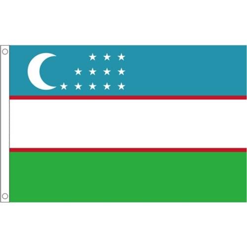 60x90cm/90x150cm/120x180cm/150x240cm Uzbekistan flag Banner Hanging National flags Uzbekistan banner