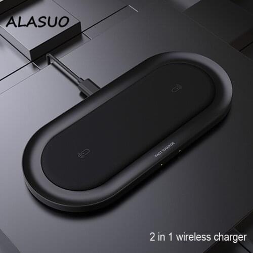 15W Quick charger Qi Wireless Charger for iPhone 12 pro max 12 pro 11 Samsung S20 S10 S9 S8 Earphones Charging for airpods 2 pro
