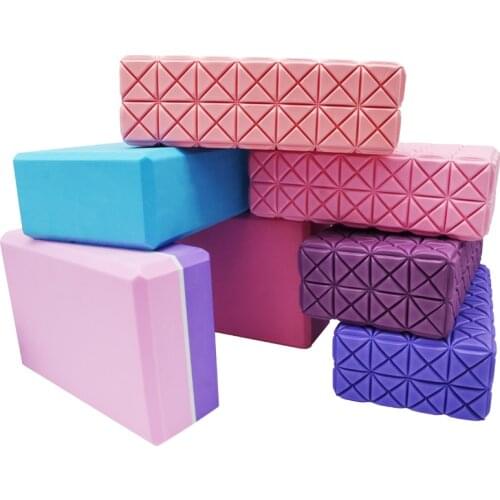 New High Density Quality EVA Yoga Block 3D Massage Foam Bricks Camouflage Dance Children Practice Equipment for Home Gym Pilates