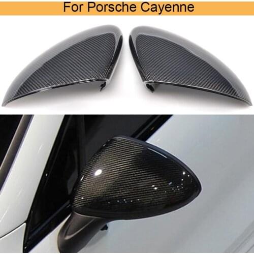 Carbon Fiber Car Mirror Covers for Porsche Cayenne 958 2011 2012 2013 2014 Side Mirror Covers Caps Shell Case Replacement