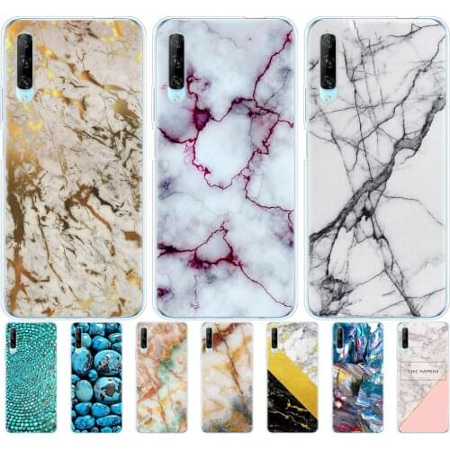 Silicon phone cover case for huawei p40 lite E p40 pro cover for huawei Y7P Y5P Y6S Y9S NOVA 5T coque marble green stone