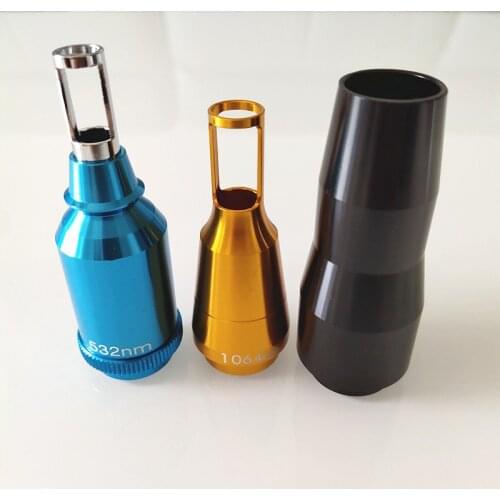 Black Doll Laser Carbon Tip Head Probe +1064+532nm Yag Laser Parts