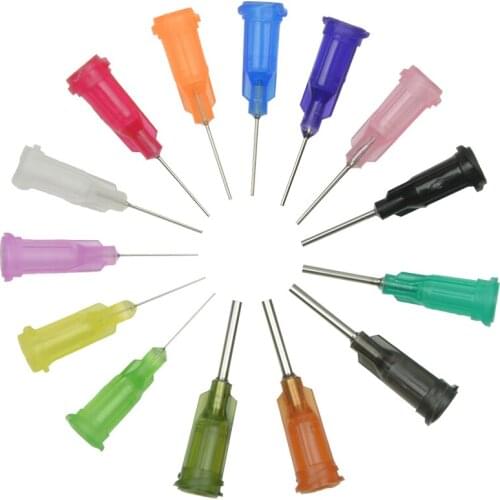 100pcs /Set Dispensing Needle Welding Fluxes For Welding Tools Suitable All Glue Liquid Solder Paste Adhesive Dispenser Needle
