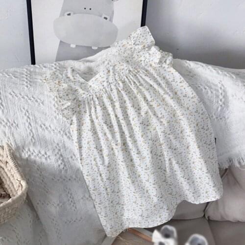 Summer Girls Dress Casual Fashion Solid Color Loose Ruffles Square Colllar Floral Lotus Leaf Vest Dress