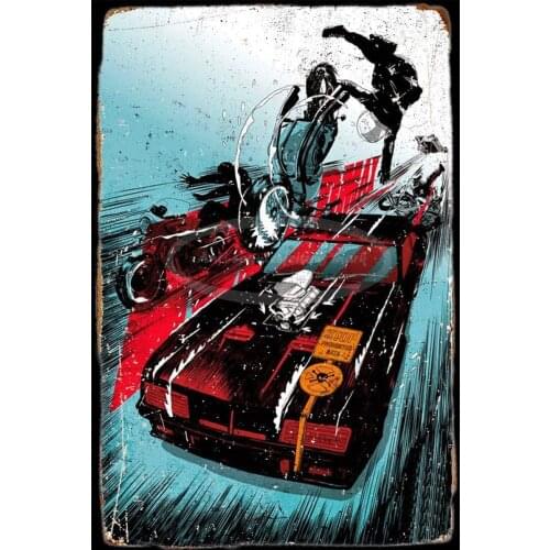 Mad Max Metal Sign Waterproof Retro Metal Plaques for Bar Kitchen Farmhouse Home Decor 12x8 Inch