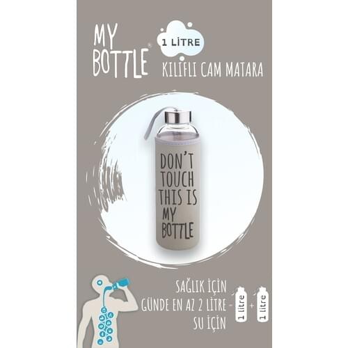 My Bottle Borosilicate Glass Flasks 1000 ml Water Bottle 1lt