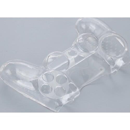 15.5*11*5.5CM Soft Transparent Hard PC Protector Clear Cover Skin Case for PS4 Controller