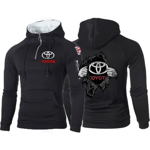2021Spring Autumn New Toyota Printing New Mens Sports and Leisure Running Leisure Hoodies Casual Hooded Comfortable Coats