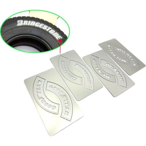 Tire Letter Leakage Board PE for 1/14 Tamiya RC Truck Trailer Tipper Scania MAN Benz Actros Volvo Car Diy Parts