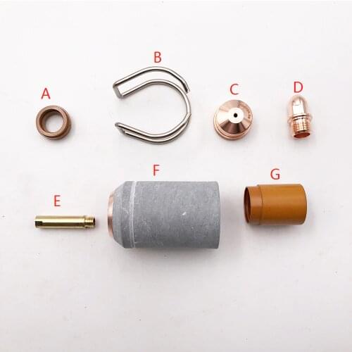 A101/A141/P101/P141 Air-cooled Trafimet plasma consumabels PR0101 PD0101 FH0563 PE0101 PC0102 CV0011 IVF9007 Fit BRIMA CUT-120