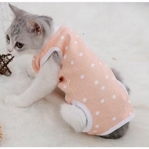 Professional Cat Recovery Suit For Abdominal Wounds or Skin Diseases E-Collar Alternative For Cat Dog After Surgery Wear Pajama